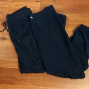 Black Joggers Bundle - terry sweatpant & lightweight twill jogger - M